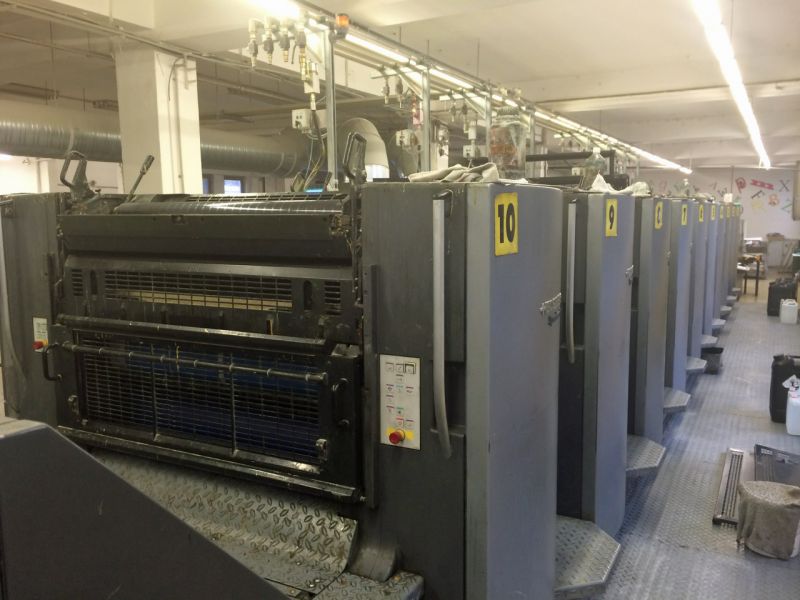 Image of used Heidelberg Speedmaster 102-10-P printing press