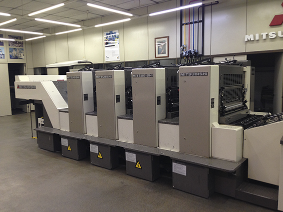 Image of used Mitsubishi 1F-4 printing press