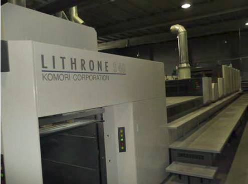 Image of Used Komori Lithrone S 640+C+C Six Colour Printing Press With Two Coaters For Sale