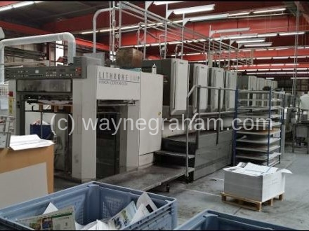 Image of Used Komori Lithrone S 840 P Eight Colour Printing Press For Sale