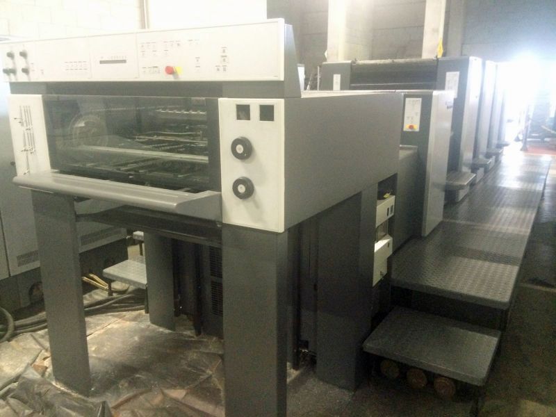 Image of Used Heidelberg SM 74-4-H-L Five Colour Printing Press With Coater For Sale