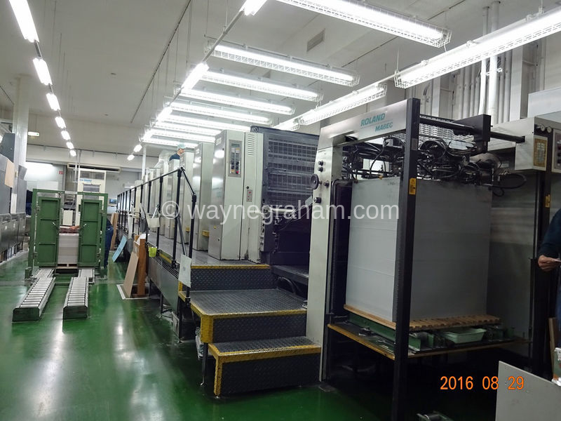 Image of Used Roland 707 3B TL Seven Colour Printing Press With Coating Unit For Sale