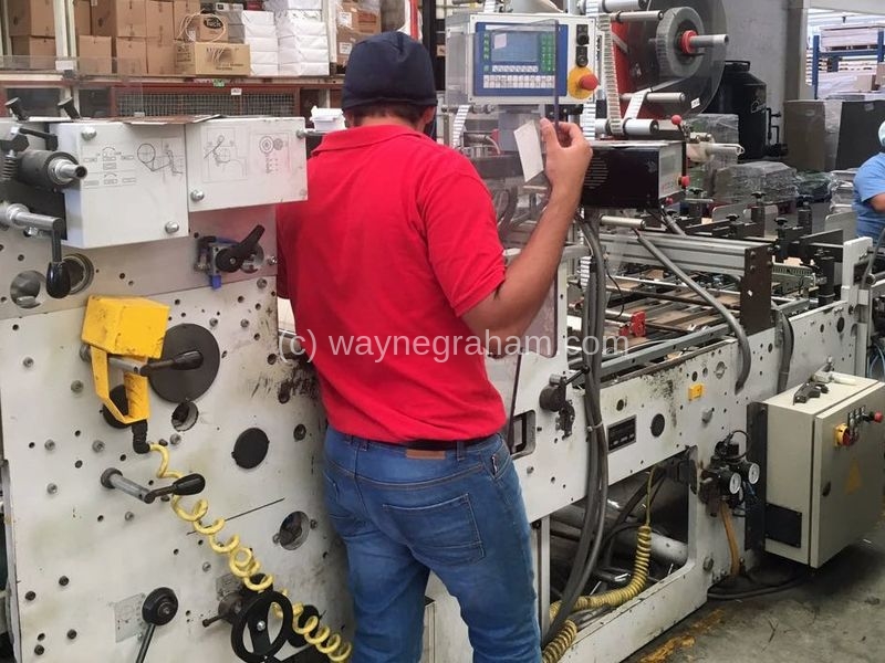 Image of Used Heiber + Schroder Window Patching Machine For Sale