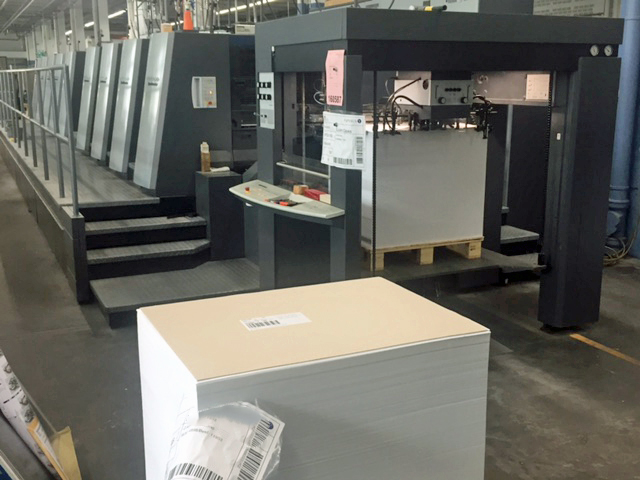 Image of Used Heidelberg-SM XL 105-8-P-L Eight Colour Printing Press With Coating Unit For Sale