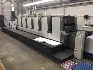 Image of Used Komori Lithrone 628+C Six Colour Printing Press With Coating Unit For Sale