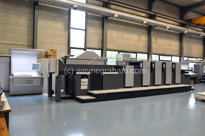 Image of Used Heidelberg Speedmaster 74-4-H-LX Four Colour Printing Press With Coating Unit