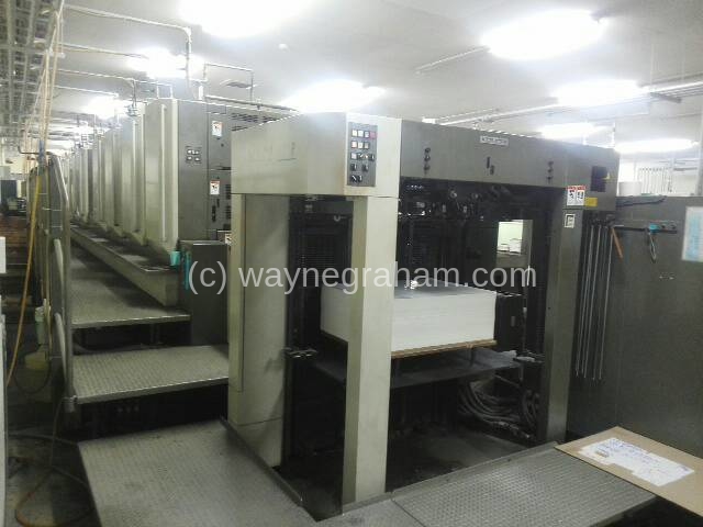 Image of Used Komori Lithrone S 840 P Eight Colour Printing Press