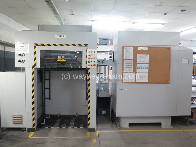 Image of Used SBL 1050 SEF Hot Foiling And Die Cutting Machine