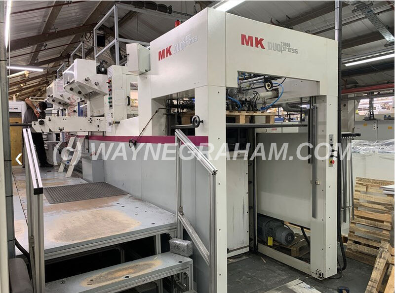 Image of used MK Masterwork 21060 STE Duopress - Hot Foil Stamping, Die Cutting, Stripping and Blanking in one pass.