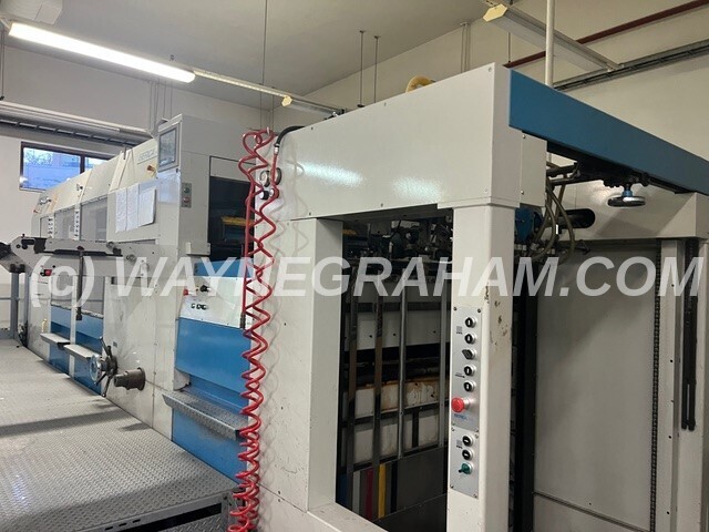 Image of pre-owned Iberica JRK-105 die cutter with Stripping and Blanking stations, LOW hours for sale. Year 2001
