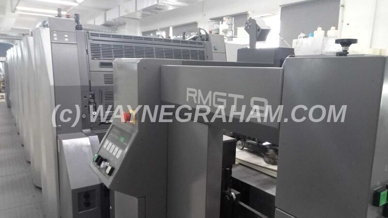 Image of pre-owned RMGT 920ST-6+L six colour printing press with UV dryer for sale