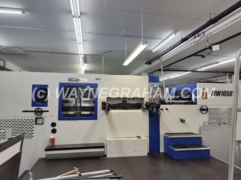 Image of used YAWA MW 1050 VA Die Cutting machine for sale. Equipped with: Max Sheet Size 1,050 x 750mm, Stripping Station, Non-Stop Feeder - Year: 2009 - Ref: 31880