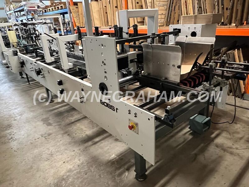 Image of used Bobst Media 100II A2 Folding Carton Gluing Line for sale.