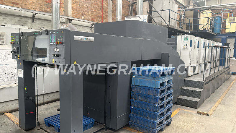 Image of a used Roland 506 HOB+LV Six Colour Printing Press with Coating and UV drying in Delivery - Year: 2014 - 62 Million Impressions - Ref: 31931