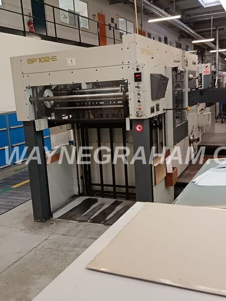 Image of used Bobst SP 102-E Die Cutter machine for sale - Year: 1990 - Reference No: 31938