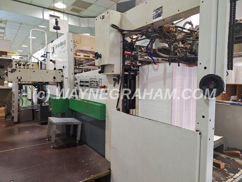 Image of a used Bobst SP 102 BMA Hot Foil Stamping machine for sale - Year: 2001 - Ref: 31940