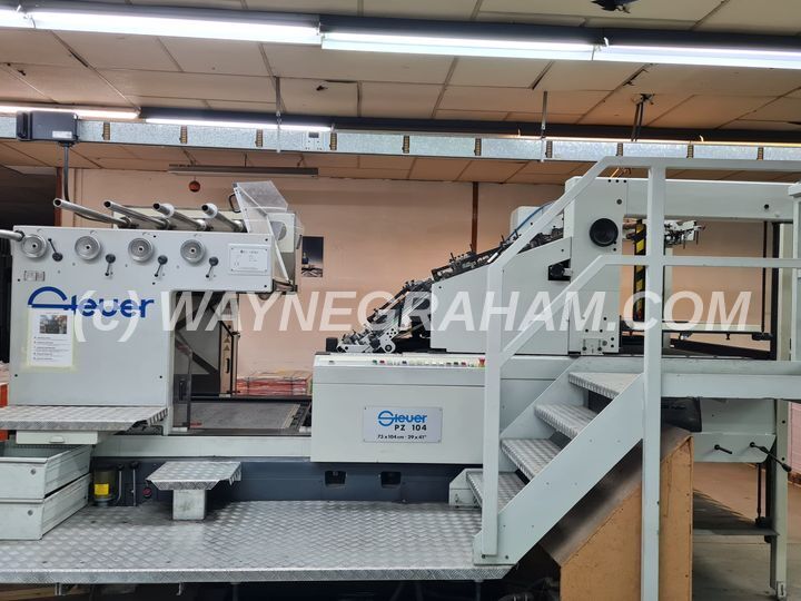 Image of a used Steuer PZ 104 Hot Foil Stamping machine for sale - Year: 1996 - Ref: 31943 