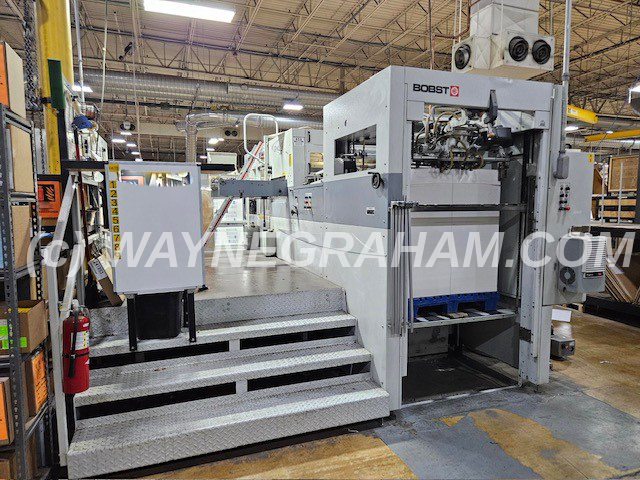Image of a pre-owned Bobst SP 102-BMA Foilmaster Hot Foil Stamping Machine for sale - Year: 2005 - Ref: 31982
