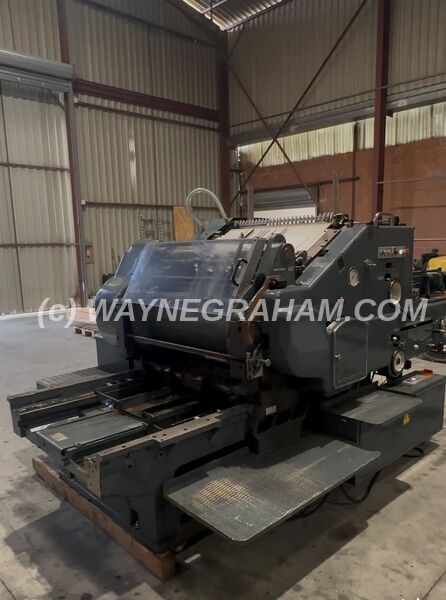 Image of a used Heidelberg SBD letterpress cylinder converted for die cutting - Ref: 32063