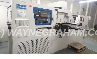 Image of a used YAWA TYM 790 Hot Foil Stamping machine for sale. Year: 2015 - 3 Heat Zones - 3 Foil Pulls - Ref: 32071