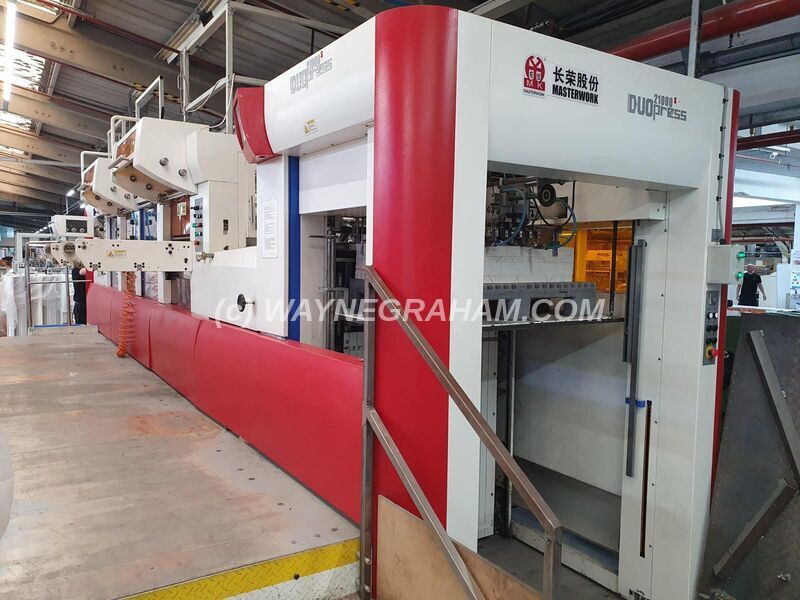 Image of a used Masterwork MK Duopress 210STE - For Sale Hot Foiling, Embossing, Stripping and Blanking ALL IN ONE PASS - Year: 2012 - Ref: 32128