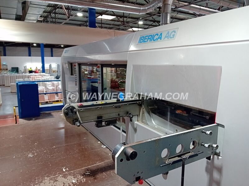 Image of a used Iberica 144 SRK Die Cutting Machine for Sale - Equipped with: Maximum Sheet Size 1,440 x 1,040mm, Stripping Station, Blanking Station, Non-Stop Feeder, Quick Lock, Upgraded Touch Screen, Upgraded Front Guides, Upgraded Oil System